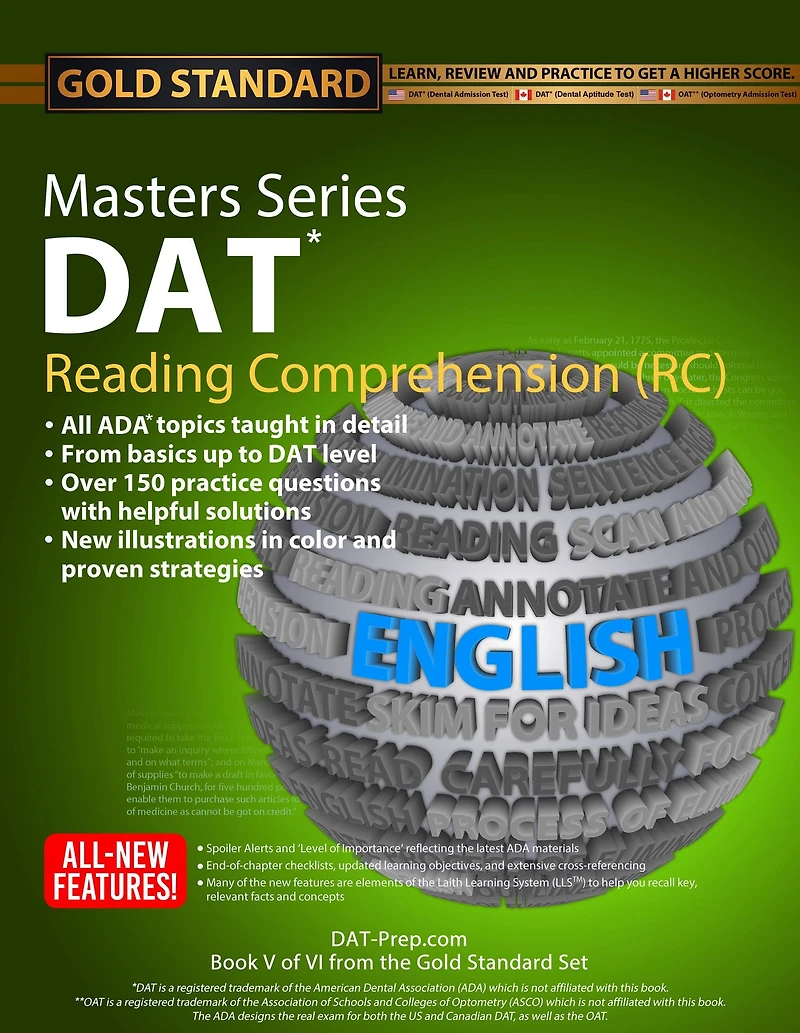 DAT Masters Series Reading Comprehension (RC)