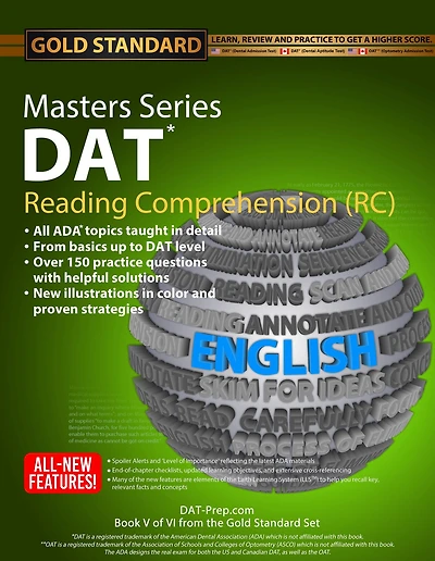 DAT Masters Series Reading Comprehension (RC)