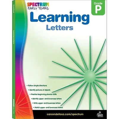 Learning Letters, Grade PK