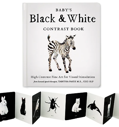 Baby's Black and White Contrast Book: High-Contrast Art for Visual Stimulation at Tummy Time