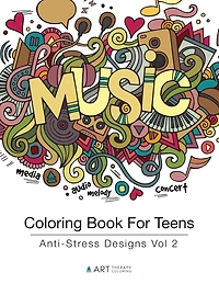 Coloring Book For Teens: Anti-Stress Designs Vol 2