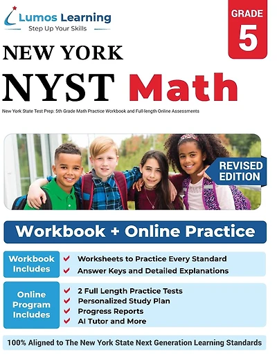 New York State Test Prep: 5th Grade Math Practice Workbook and Full-length Online Assessments: NYST Study Guide