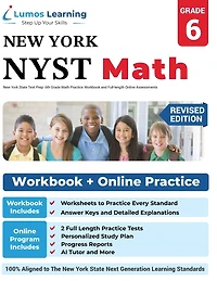 New York State Test Prep: 6th Grade Math Practice Workbook and Full-length Online Assessments: NYST Study Guide