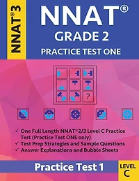 Nnat Grade 2 - Nnat3 - Level C: Nnat Practice Test 1: Nnat 3 Grade 2 Level C Test Prep Book for the Naglieri Nonverbal Ability Test
