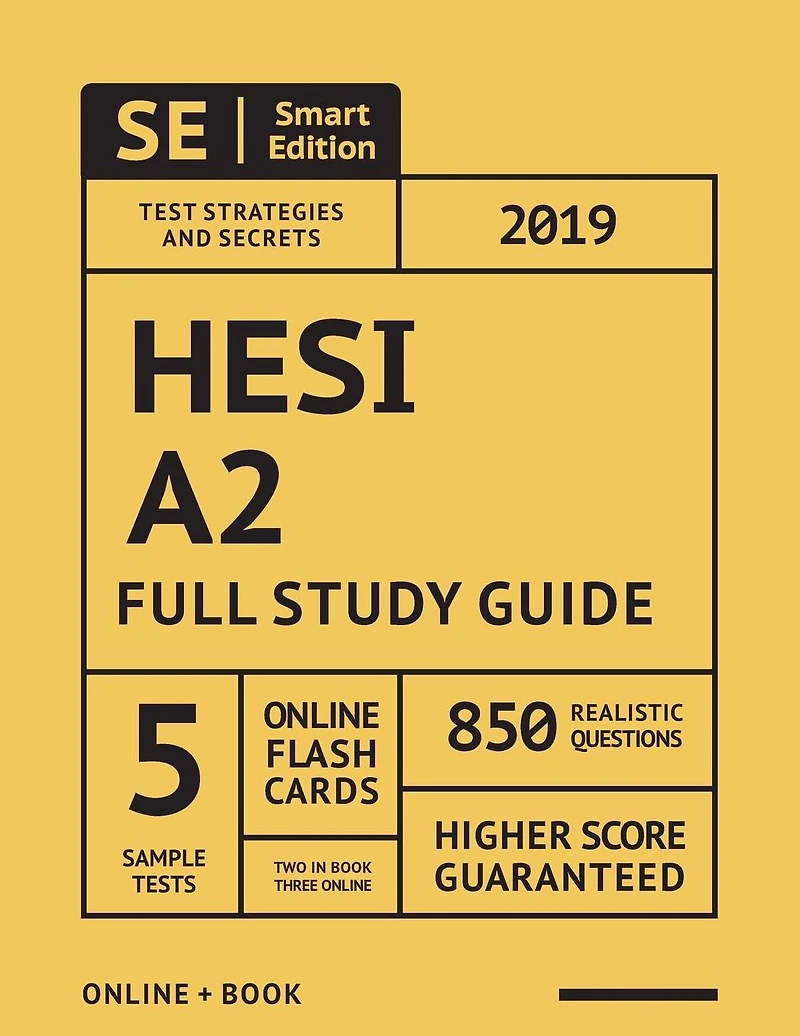 HESI A2 Study Guide 2019: Full Study Guide with Full-Length Online Practice Tests and Flashcards