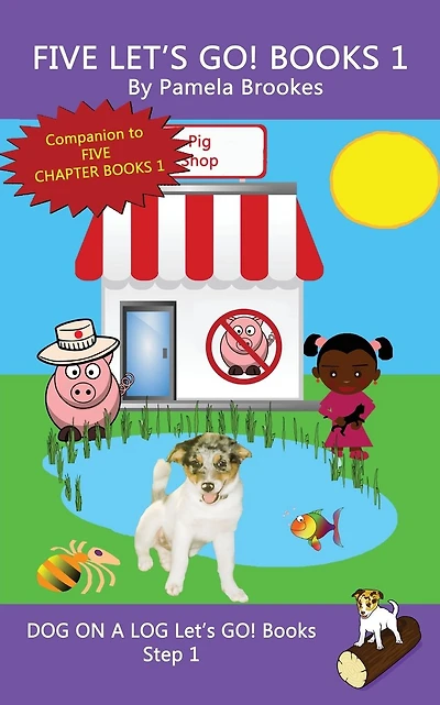 Five Let's GO! Books 1: Sound-Out Phonics Books Help Developing Readers, including Students with Dyslexia, Learn to Read (Step 1 in a Systematic Series of Decodable Books)