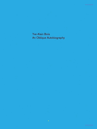 An Oblique Autobiography
