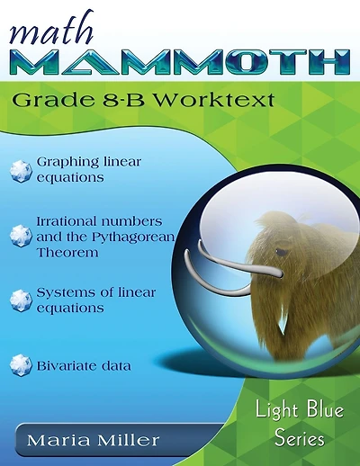 Math Mammoth Grade 8-B Worktext