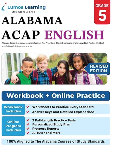 Alabama Comprehensive Assessment Program Test Prep: Grade 5 English Language Arts Literacy (ELA) Practice Workbook and Full-length Online Assessments: ACAP Study Guide
