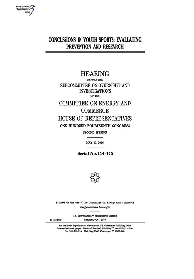 Concussions in Youth Sports: Evaluating Prevention and Research