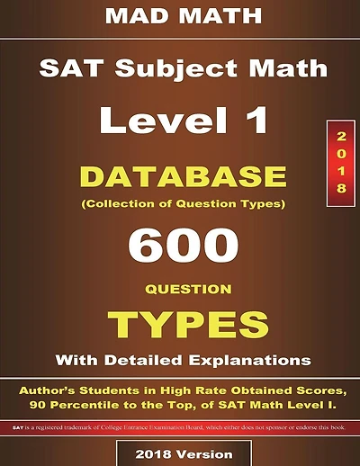 2018 SAT Subject Math Level I Database