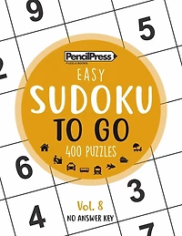 SUDOKU TO GO (400 Puzzles, easy): Sudoku Puzzle Books for adults