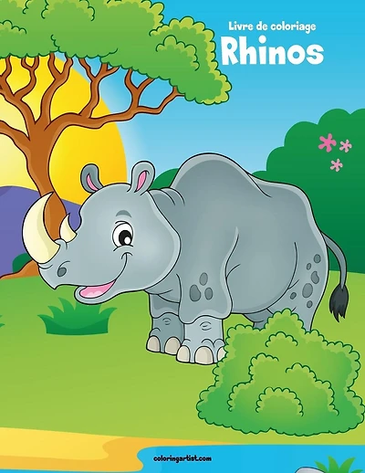 Livre de coloriage Rhinos 1