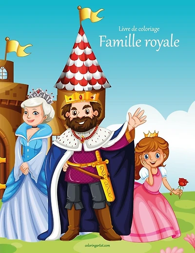 Livre de coloriage Famille royale 1