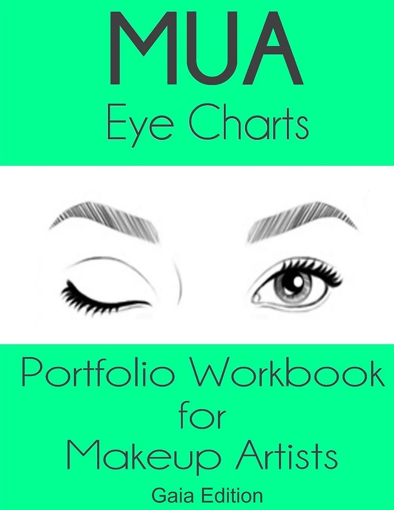 MUA Eye Charts Portfolio Workbook for Makeup Artists Gaia Edition