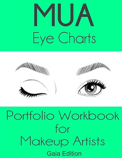 MUA Eye Charts Portfolio Workbook for Makeup Artists Gaia Edition