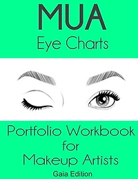 MUA Eye Charts Portfolio Workbook for Makeup Artists Gaia Edition