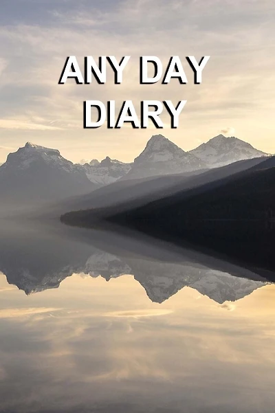 Any Day Diary: Single Day Per Page 6" X 9" Serenity Edition
