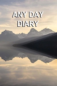 Any Day Diary: Single Day Per Page 6" X 9" Serenity Edition