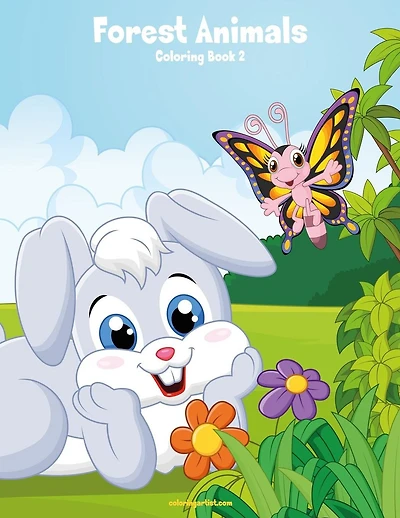 Forest Animals Coloring Book 2