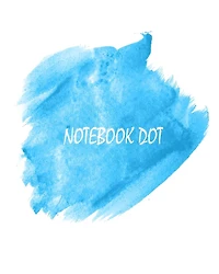 Notebook dot: Watercolor brush stroke: Notebook Journal Diary, 120 pages, 8" x 10"