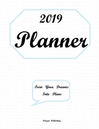 2019 PLANNER: 2019 planner is a 1 year planner with weekly & monthly lists and emoji stickers