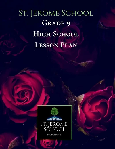 St. Jerome School Grade 9 High School Lesson Plan