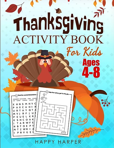 Thanksgiving Activity Book For Kids
