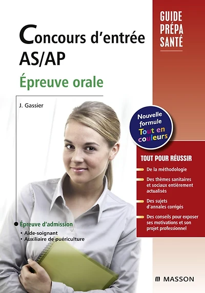 Concours d'entrée AS/AP. Épreuve orale: Avec livret d'entraînement