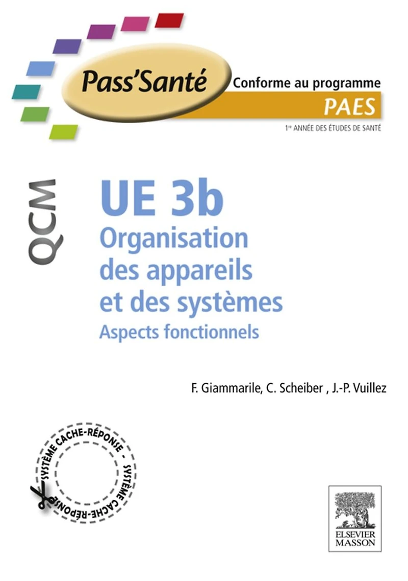 UE 3b - Organisation des appareils et des systèmes - QCM: Aspects fonctionnels