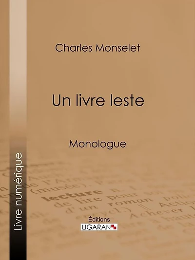 Un livre leste: Dialogue en deux scènes