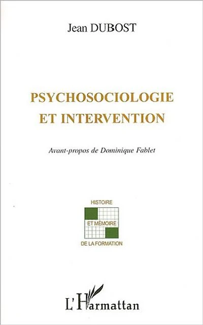 Psychosociologie et intervention