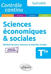 Spécialité Sciences économiques et sociales - Terminale - Nouveaux programmes
