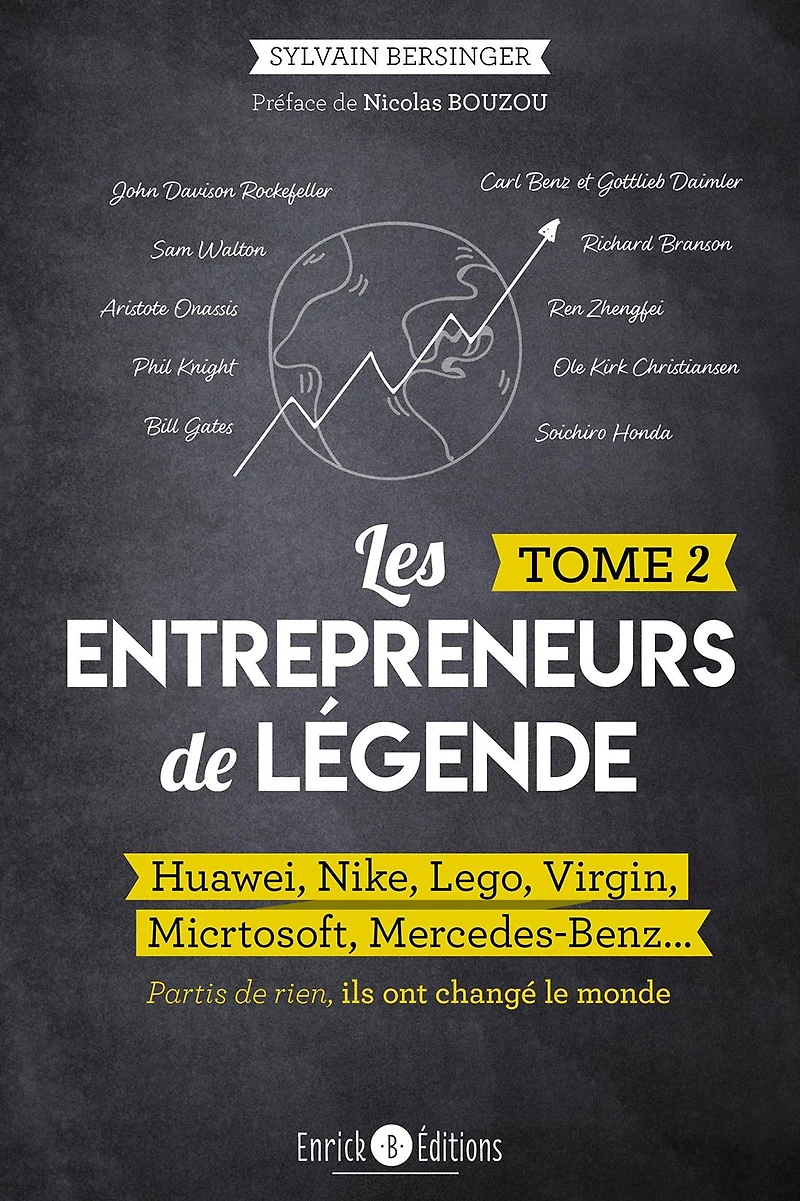 Les entrepreneurs de légende - Tome 2: Huawei, Nike, Lego, Virgin, Microsoft, Mercedes-Benz. Partis de rien, ils ont changé le monde
