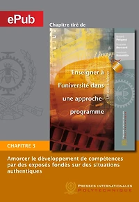 Amorcer le développement de compétences par des exposés fondés sur des situations authentiques (Chapitre)