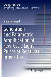 Generation and Parametric Amplification of Few-Cycle Light Pulses at Relativistic Intensities