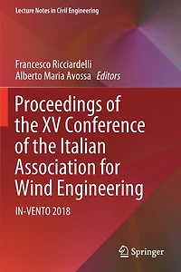 Proceedings of the XV Conference Italian Association for Wind Engineering: IN-VENTO 2018