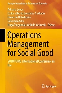 Operations Management for Social Good: 2018 POMS International Conference Rio