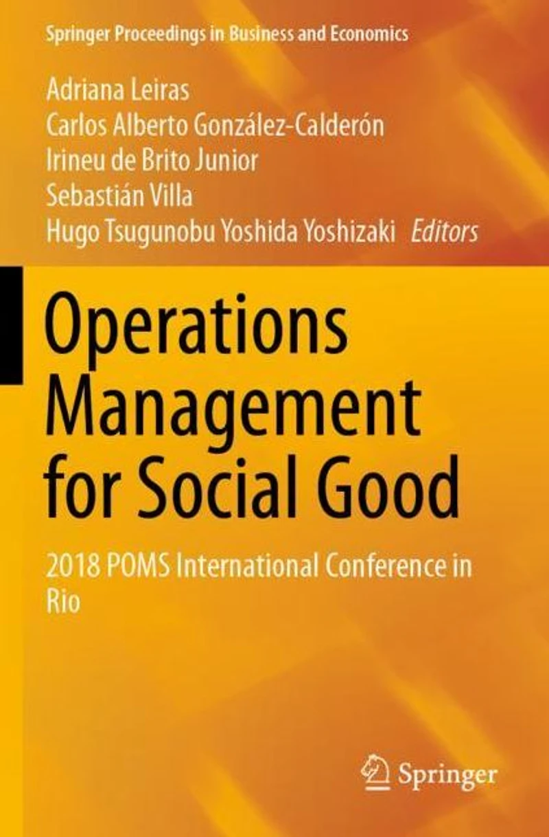 Operations Management for Social Good: 2018 POMS International Conference Rio