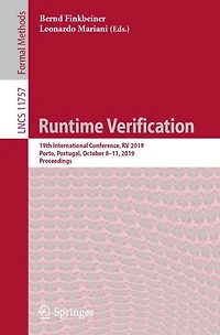 Runtime Verification: 19th International Conference, RV 2019, Porto, Portugal, October 8-11, 2019, Proceedings