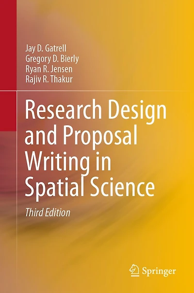 Research Design and Proposal Writing Spatial Science