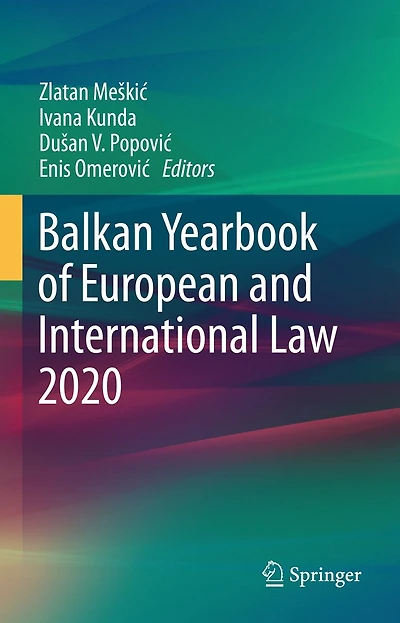 Balkan Yearbook of European and International Law 2020