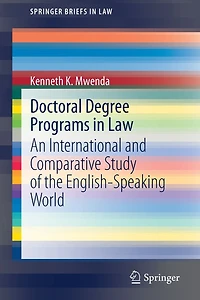 Doctoral Degree Programs Law: An International and Comparative Study of the English-Speaking World