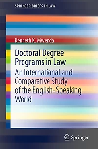 Doctoral Degree Programs Law: An International and Comparative Study of the English-Speaking World