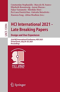 HCI International 2021 - Late Breaking Papers: Design and User Experience: 23rd Conference, HCII 2021, Virtual Event, July 24-29, Proceedings