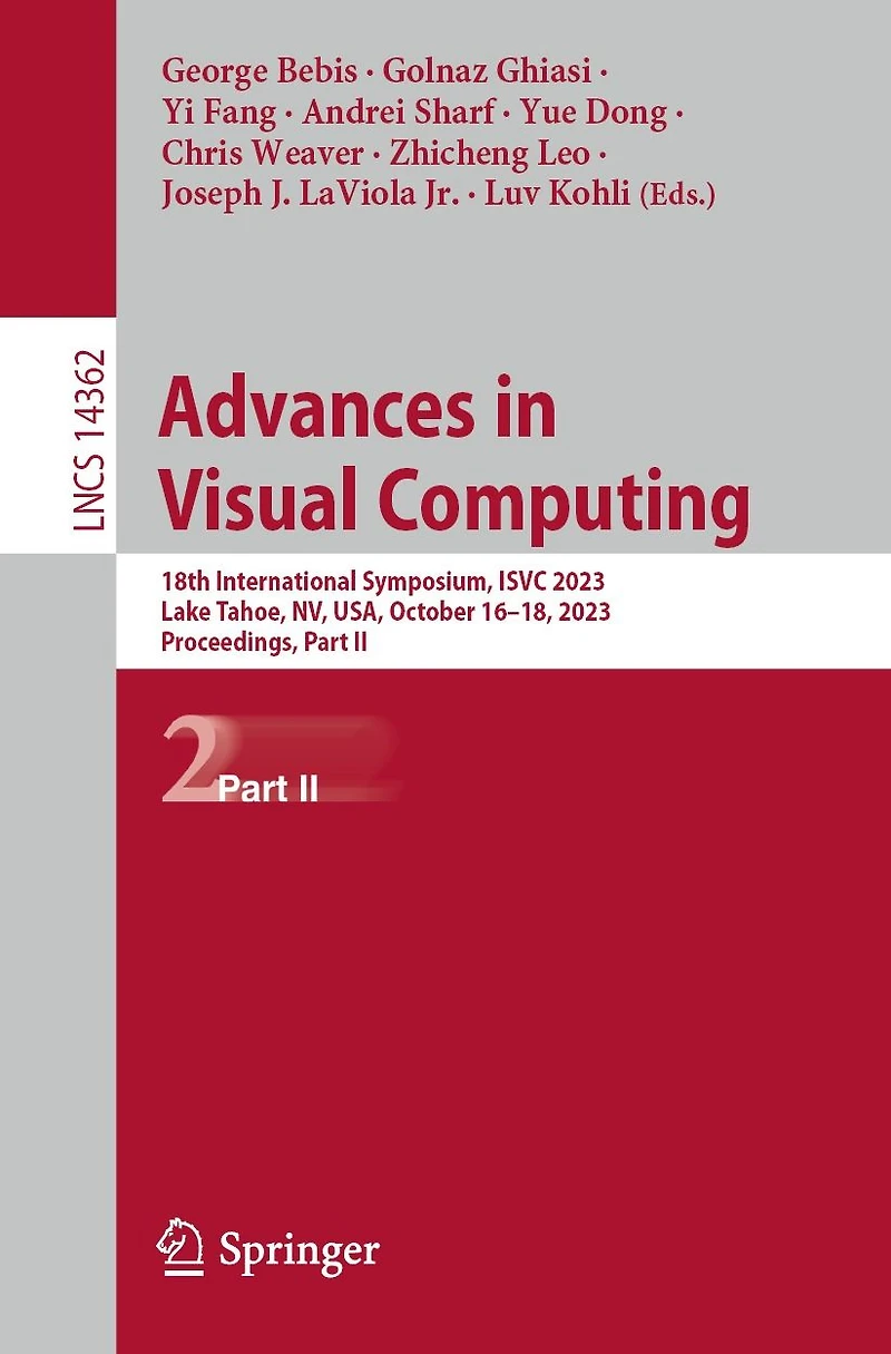 Advances Visual Computing: 18th International Symposium, ISVC 2023, Lake Tahoe, NV, USA, October 16-18, Proceedings, Part II