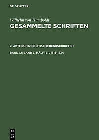 Band 3. Hälfte 1. 1815-1834