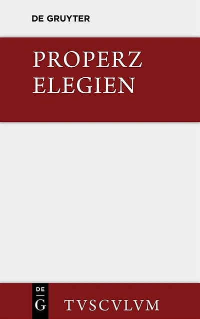 Elegien: Lateinisch und deutsch