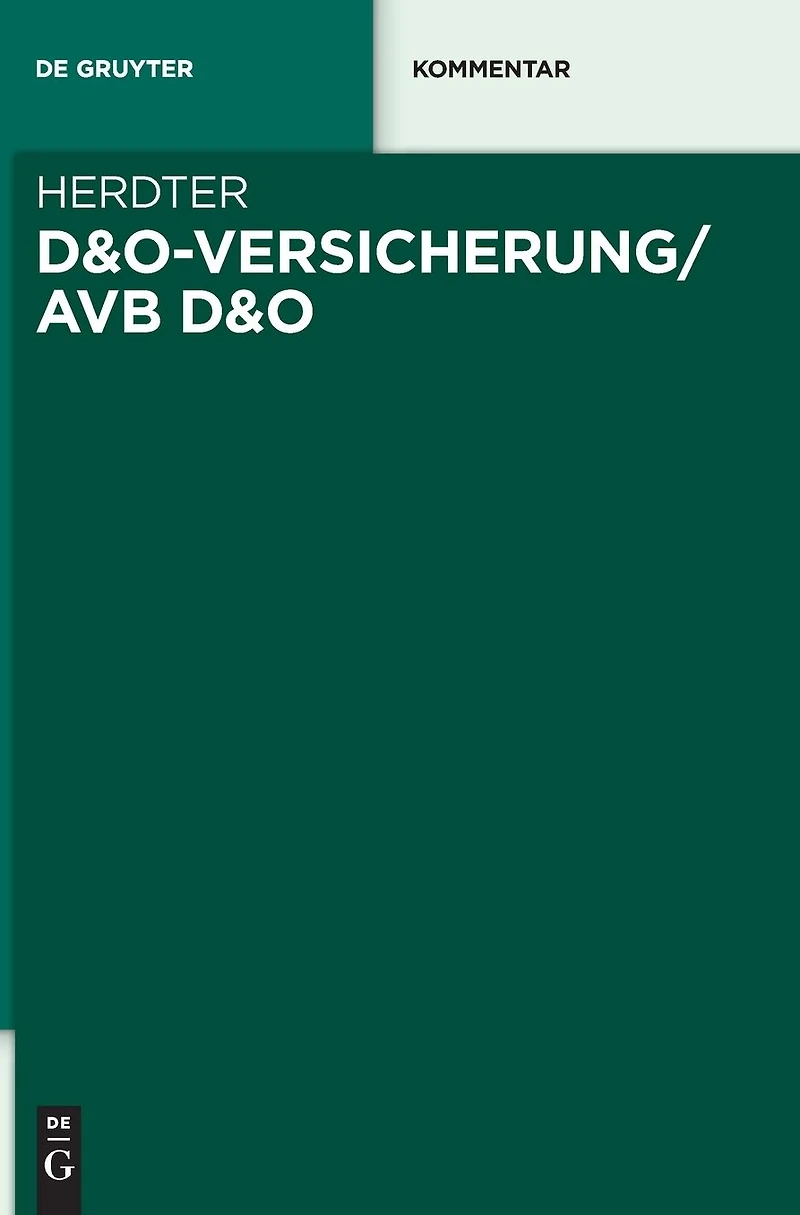D&O-Versicherung/AVB D&O