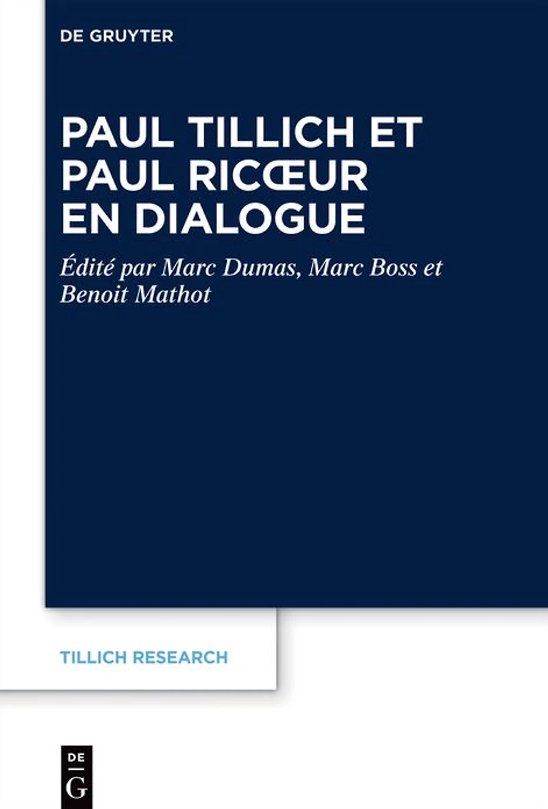 Paul Tillich et Ricour en dialogue